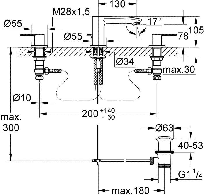 Смеситель Grohe Eurostyle Cosmopolitan 20208002