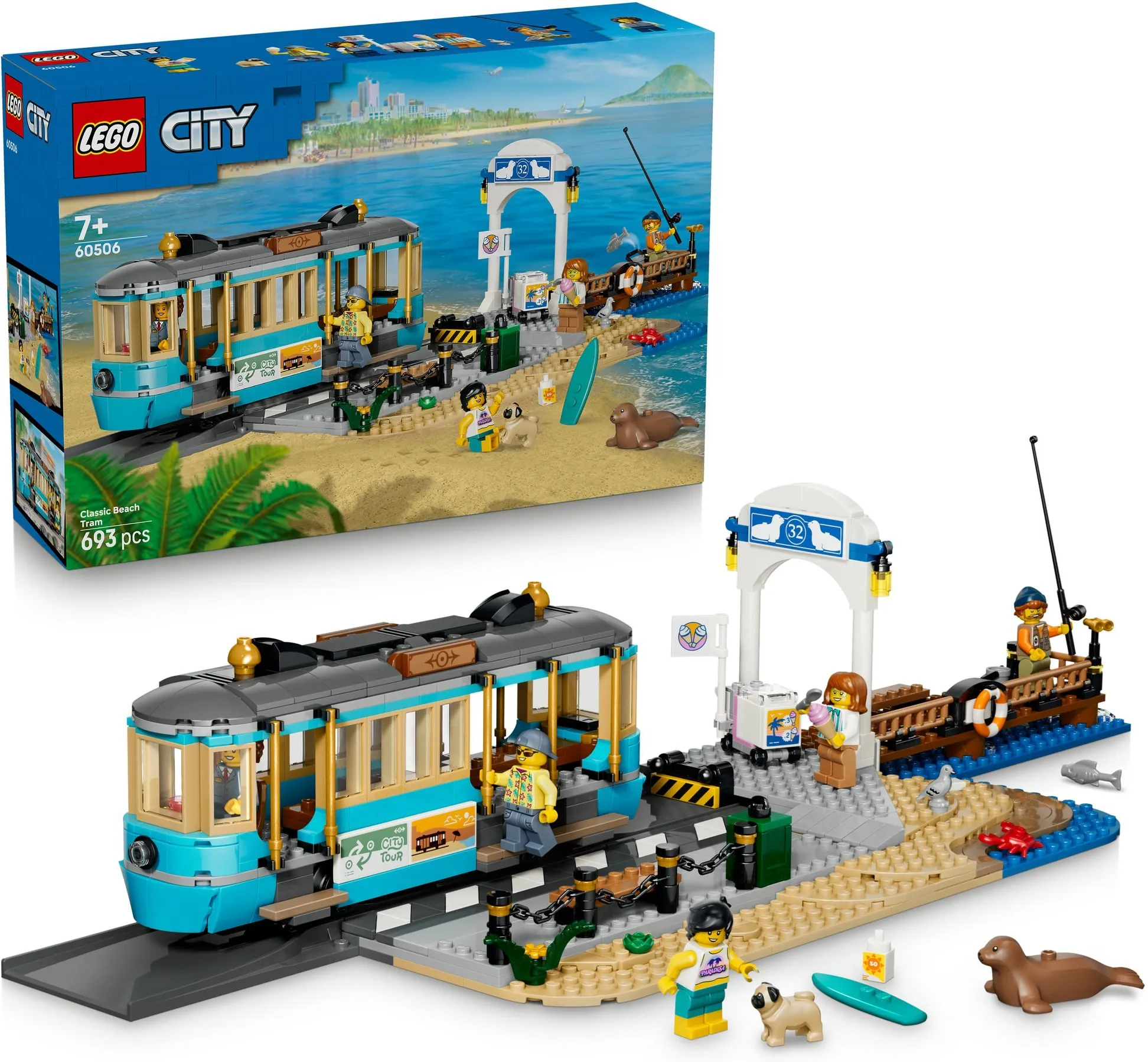 Конструктор LEGO City 60506 Трамвай у пляжа
