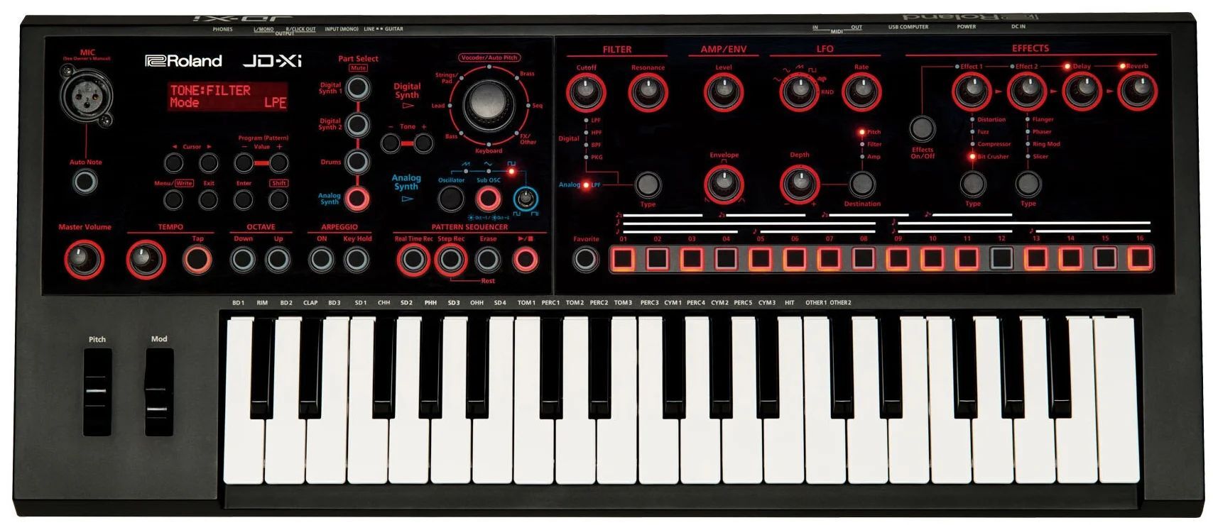 Синтезатор Roland JD-Xi черный