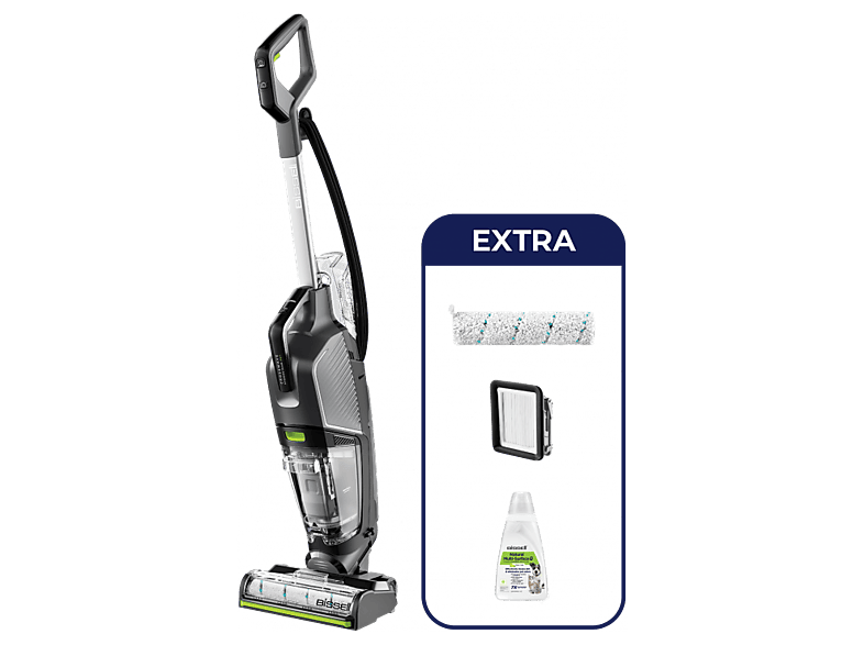 Вертикальный моющий пылесос BISSELL CrossWave HydroSteam Pet Select 3527N, серебристый