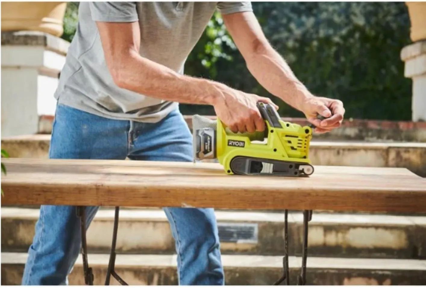 Аккумуляторная ленточная шлифовальная машина RYOBI R18BS-0 без АКБ и ЗУ