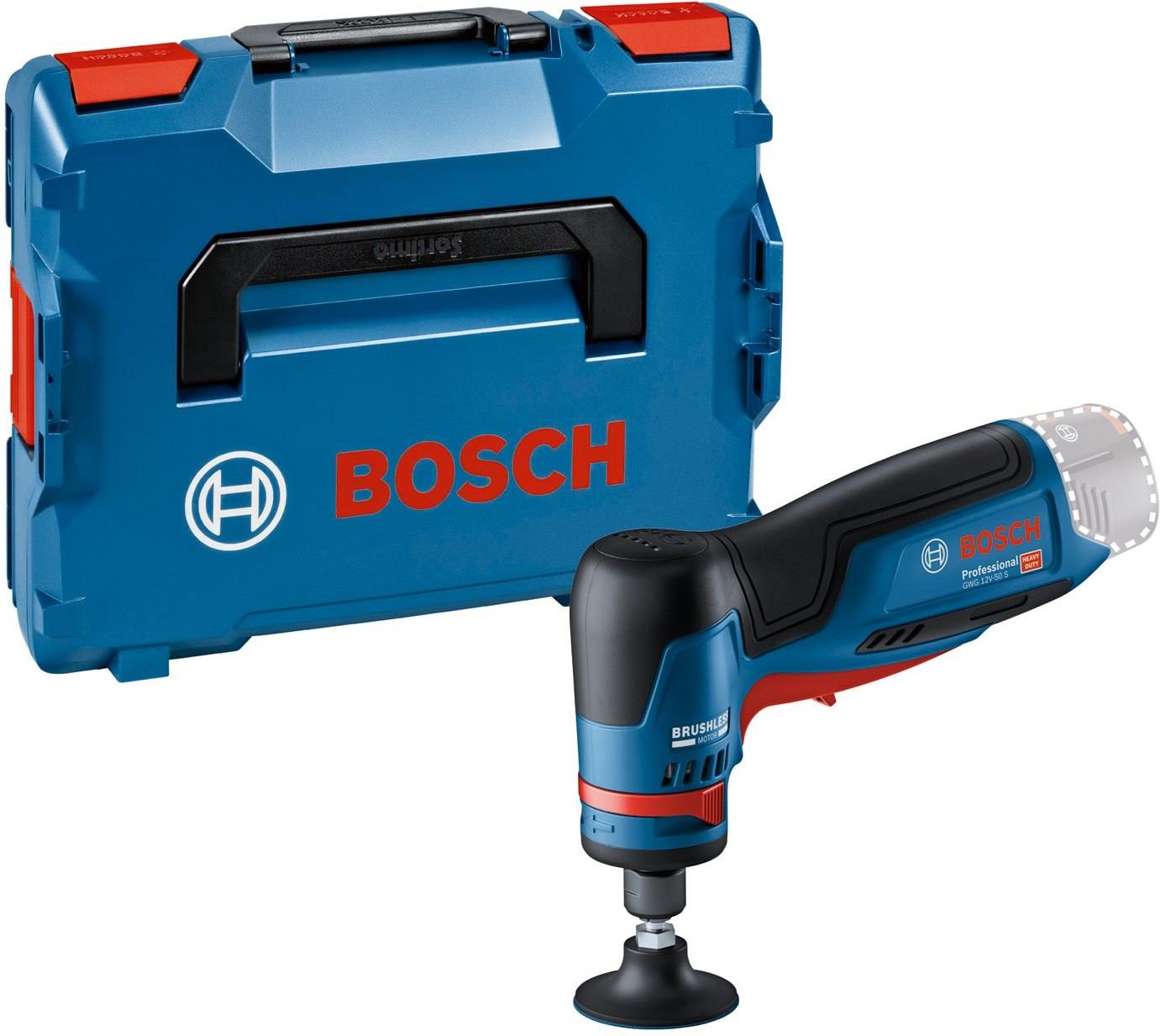 Аккумуляторная прямая шлифовальная машина Bosch GWG 12V-50 S 06013A7001