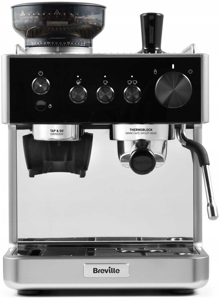 Рожковая кофеварка Breville Barista Classic VCF186X, серебристая
