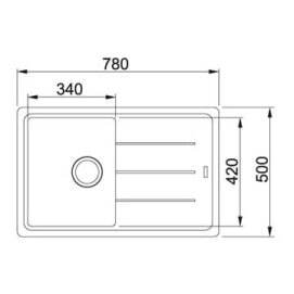 Кухонная раковина Franke Basis BFG 611-97 114.0367.632, Каменный серый