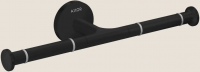 Двойной держатель туалетной бумаги Hansgrohe AXOR Universal Circular, черный матовый 42857670
