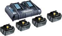 Набор питания Makita BL1850B+DC18RD с АКБ 18V 5,0 Ah и зарядкой DC18RD