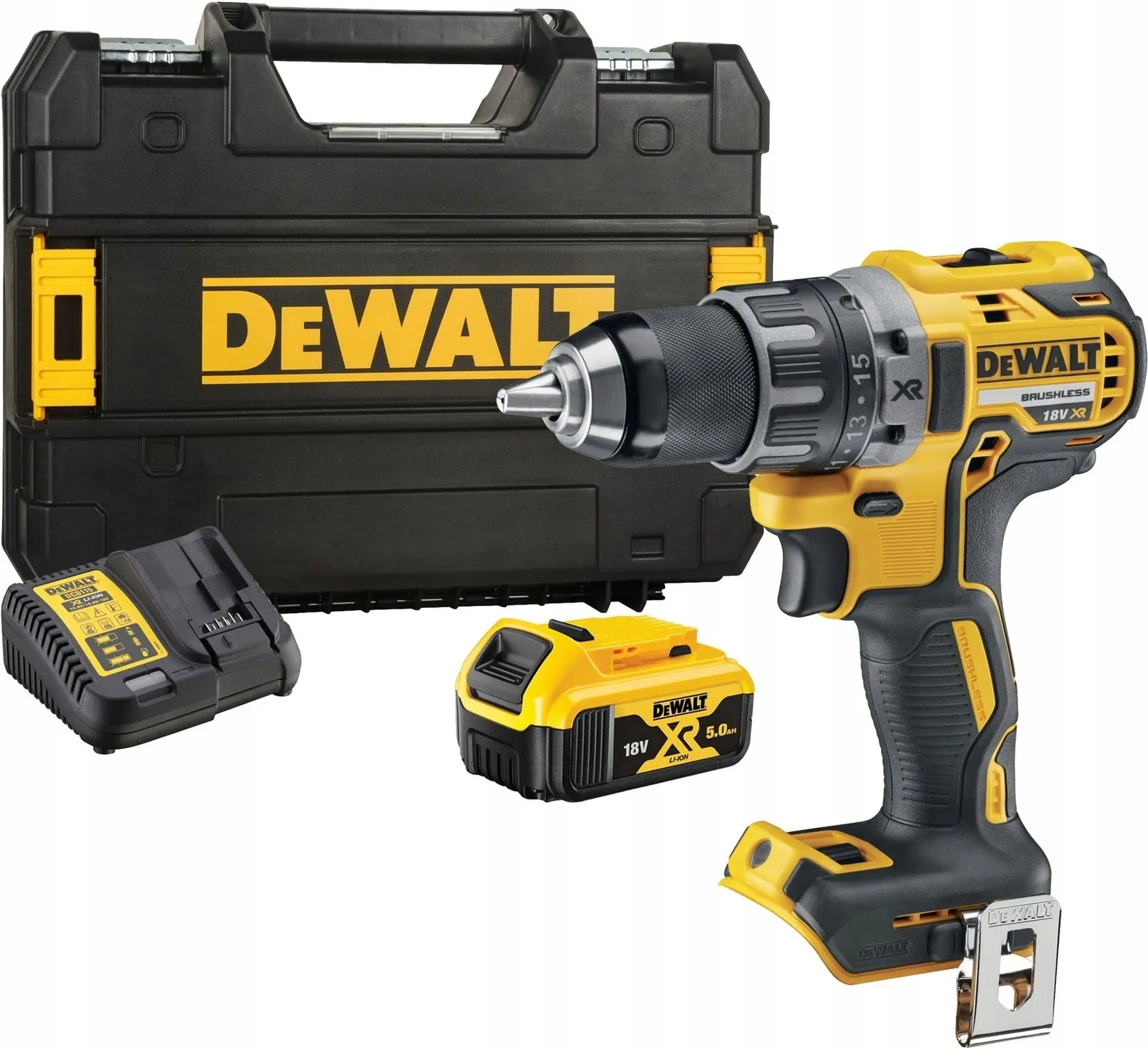 Аккумуляторная безударная дрель-шуруповерт DeWalt DCD791P1, с 1 АКБ и ЗУ