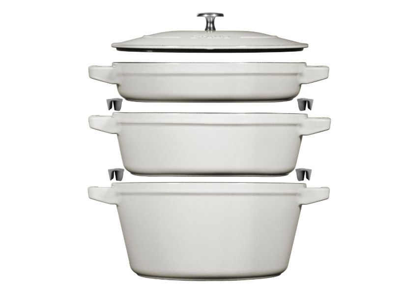 Набор из 3 чугунных мисок Staub 24 см, трюфель (40508-388-0)