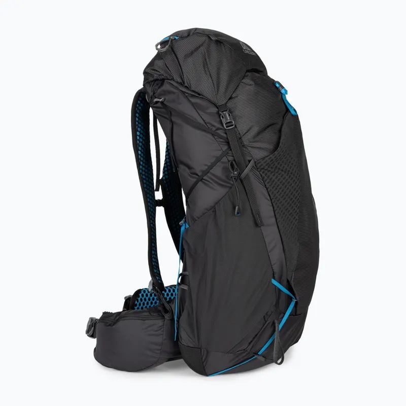 Рюкзак Gregory Focal 38 Ozone Black, голубой, чёрный