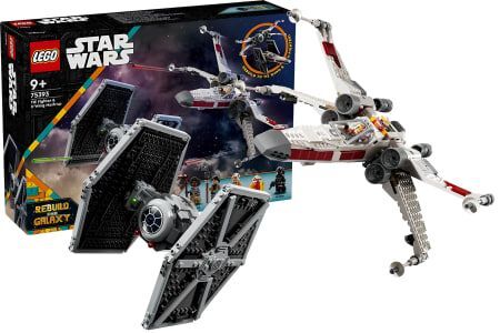 Lego 75393 Звездные войны X-wing и TIE истребитель