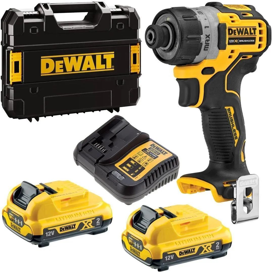 Аккумуляторный шуруповерт DeWalt DCF601D2QW, с 2 АКБ 5 Ач и ЗУ