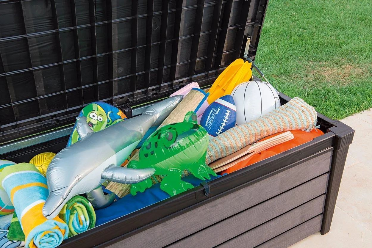 Садовый ящик Keter Brushwood Storage Box 455L, коричневый (17202631)