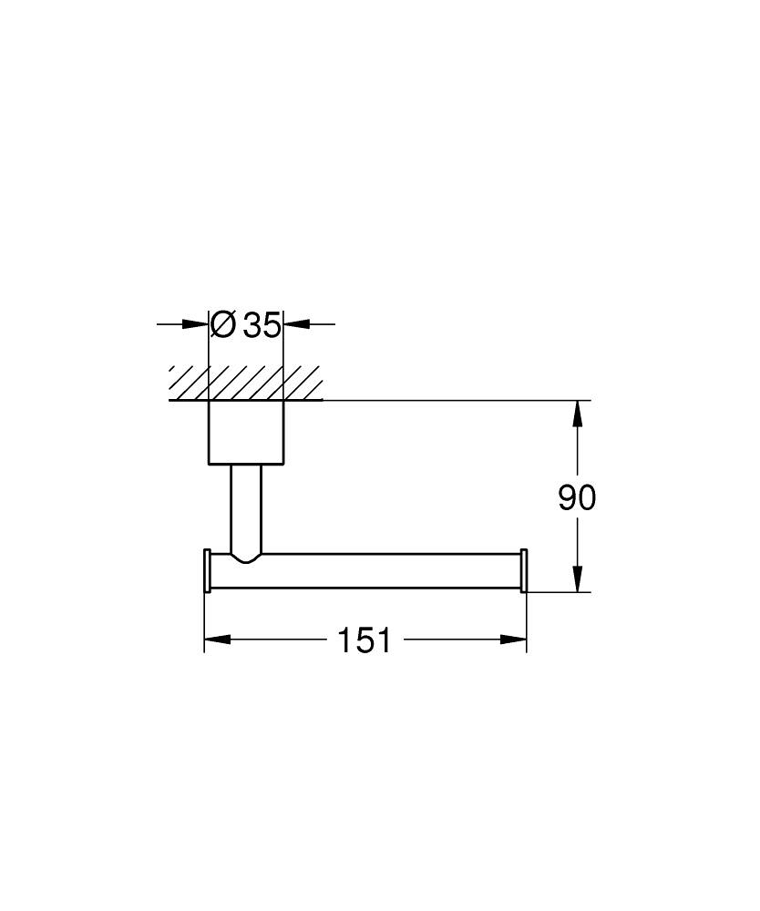 Держатель для бумаги Grohe Atrio графит матовый 40891Al0