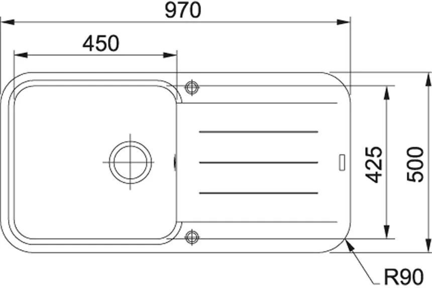 Кухонная раковина Franke PEBEL PBG 611 114.0286.313, оникс