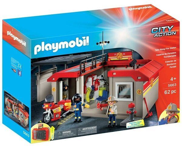 Playmobil City Action 5663 Пожарная станция, 62 дет.