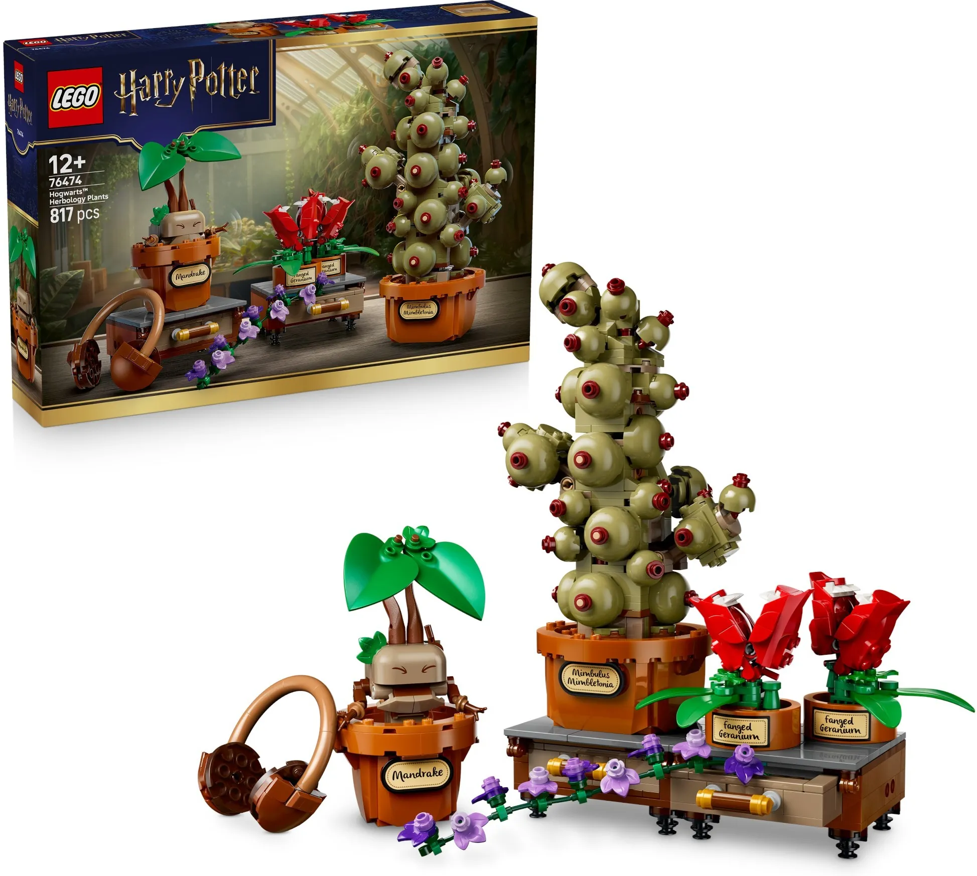 Конструктор LEGO Harry Potter 76474 Растения с урока травологии в Хогвартсе