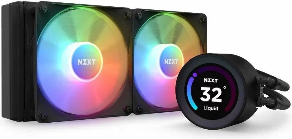 Система жидкостного охлаждения NZXT Kraken Elite 240 RGB, чёрная