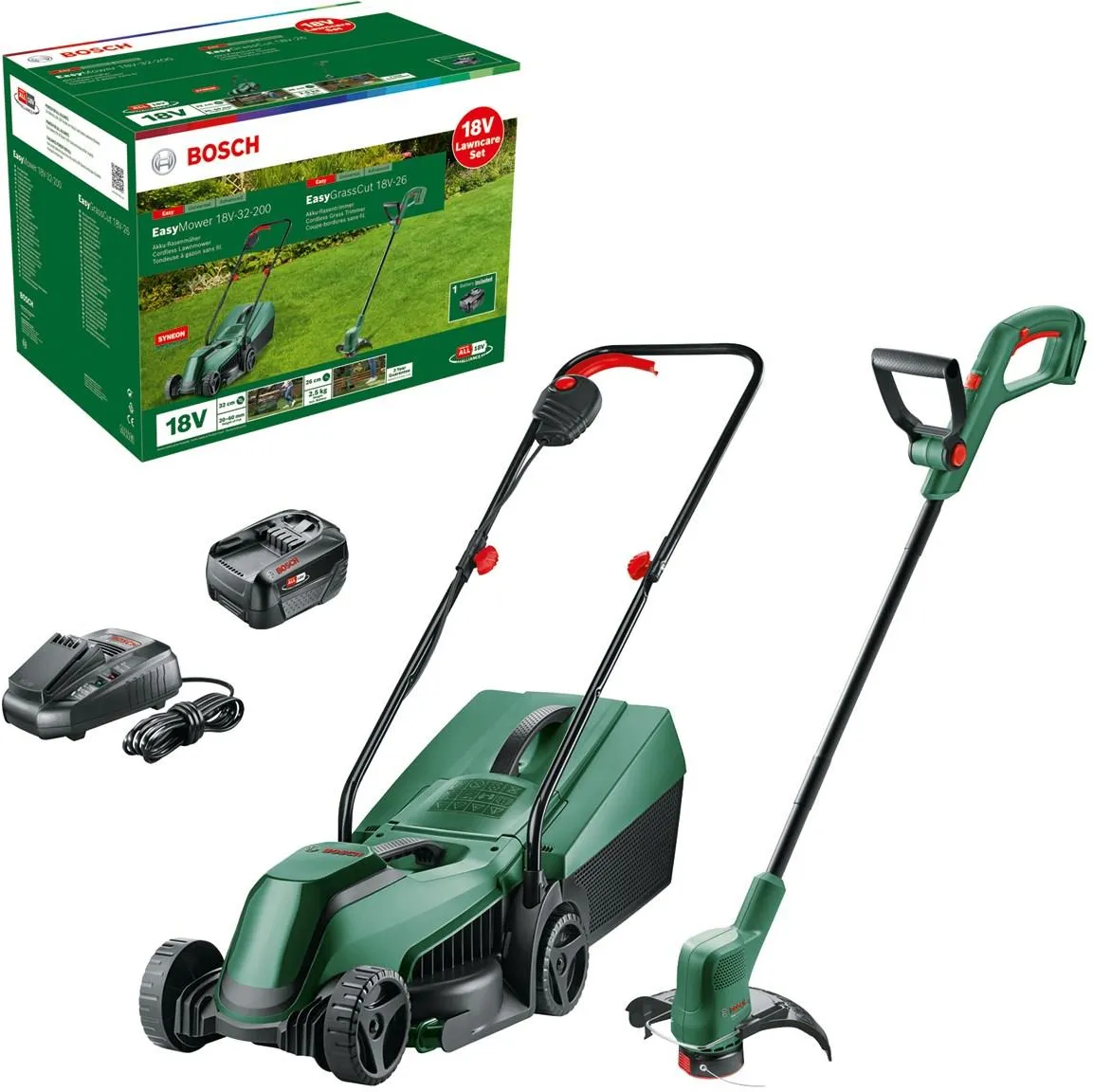 Набор Bosch EasyMower 18V-32-200 + EasyGrassCut 18V-26 06008B9D02