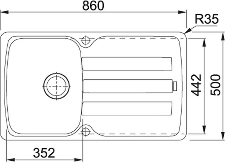 Кухонная раковина Franke Antea AZG 611-86 114.0497.980, оникс