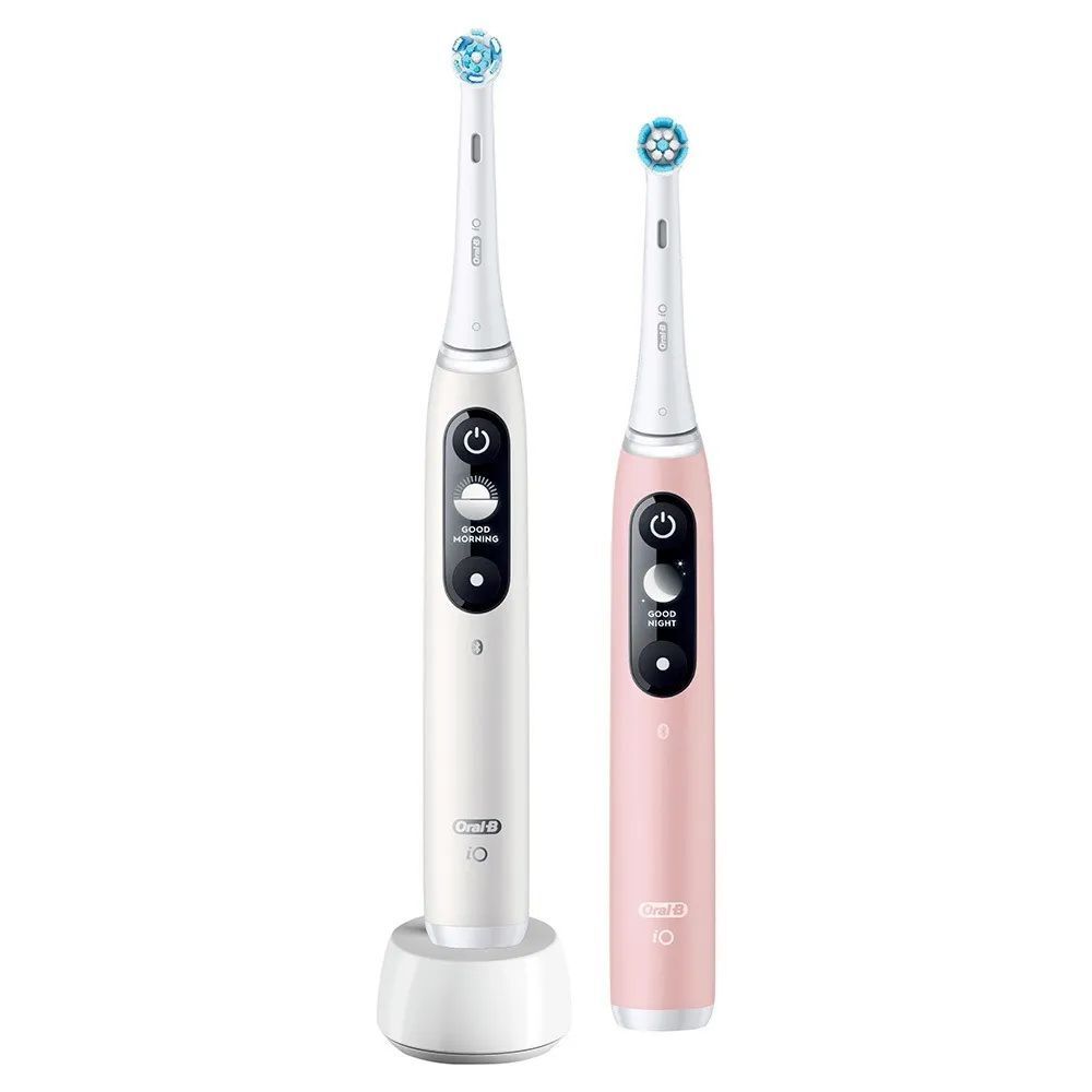 Электрические зубные щетки Oral-B iO 6 DUO White и Pink Sand