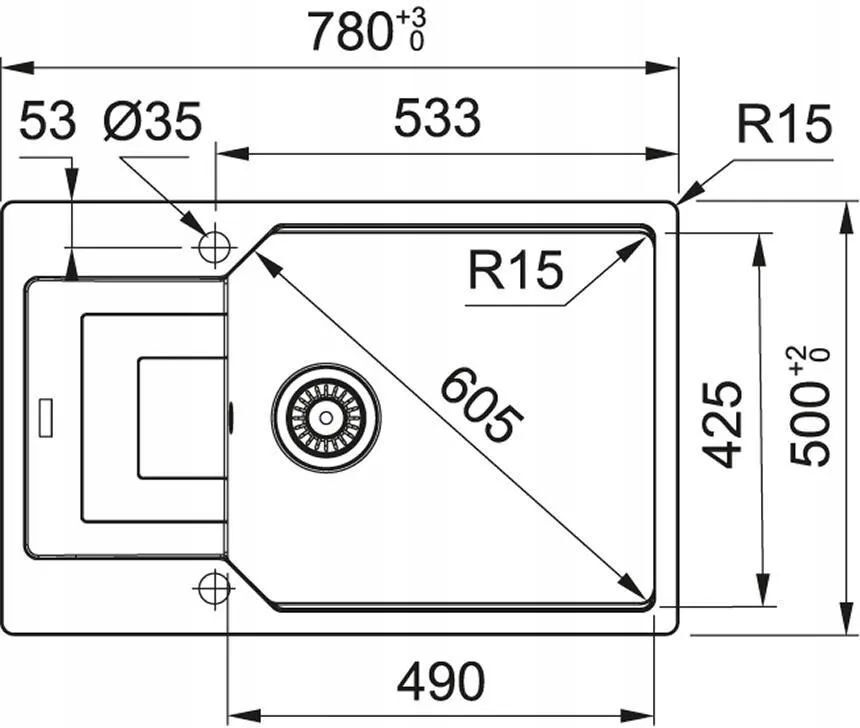 Кухонная раковина Franke UBG 611-78 Xl I 114.0575.073, оникс