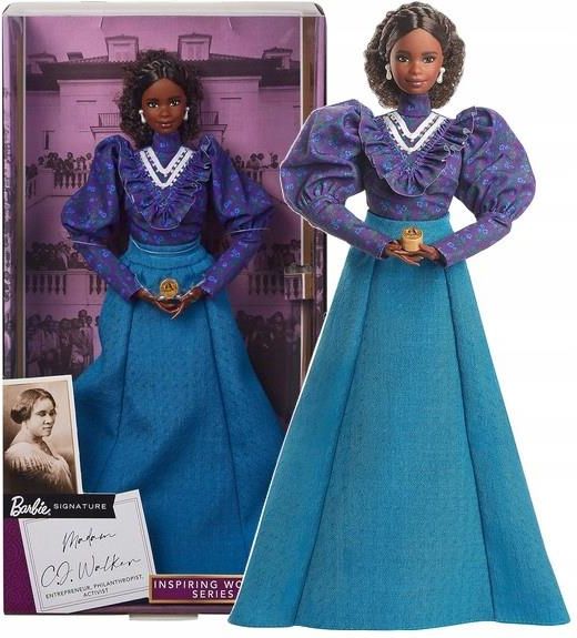 Коллекционная кукла Barbie Inspiring Women Мадам Си Джей Уокер