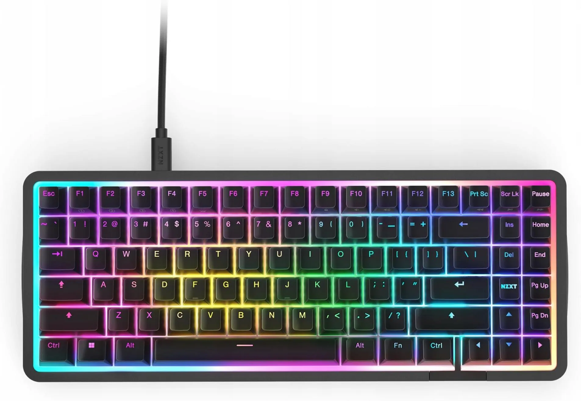 Клавиатура NZXT Function Elite MiniTKL, проводная, магнитные переключатели