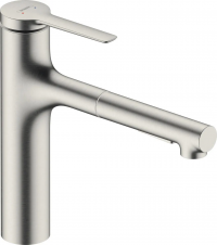 Смеситель Hansgrohe Zesis M33 160 2jet Sbox Lite нержавеющая сталь 74804800