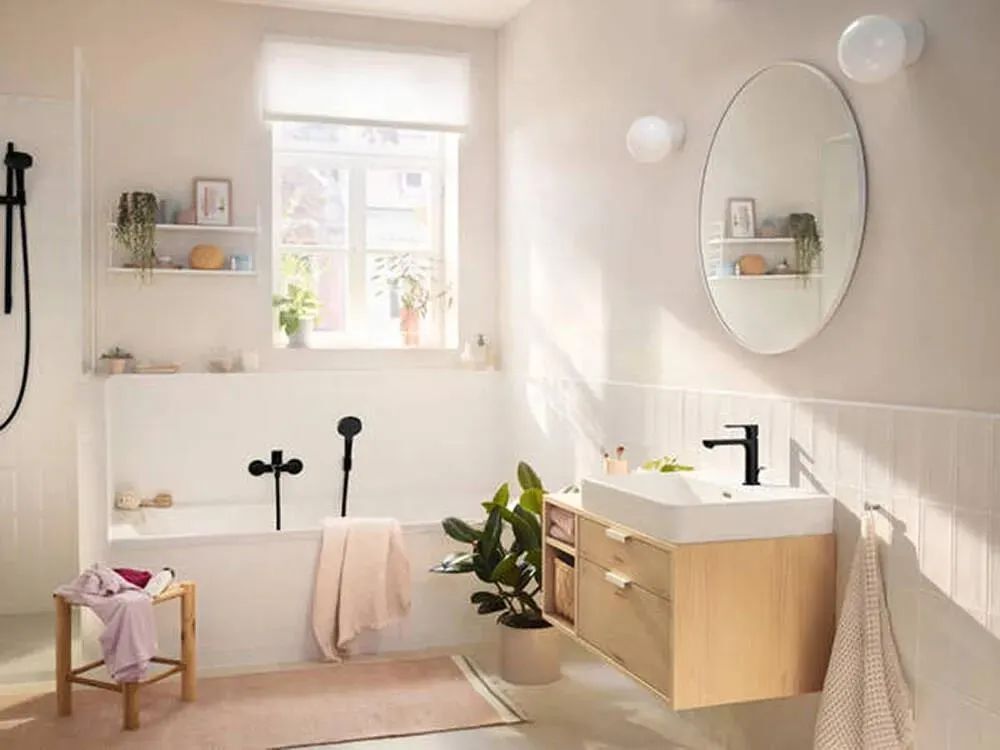 Смеситель для умывальника Hansgrohe Rebris S Черный Матовый 72588670