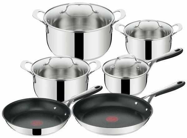 Набор посуды Tefal Jamie Oliver Kitchen Essentials E314SA74, 10 предметов