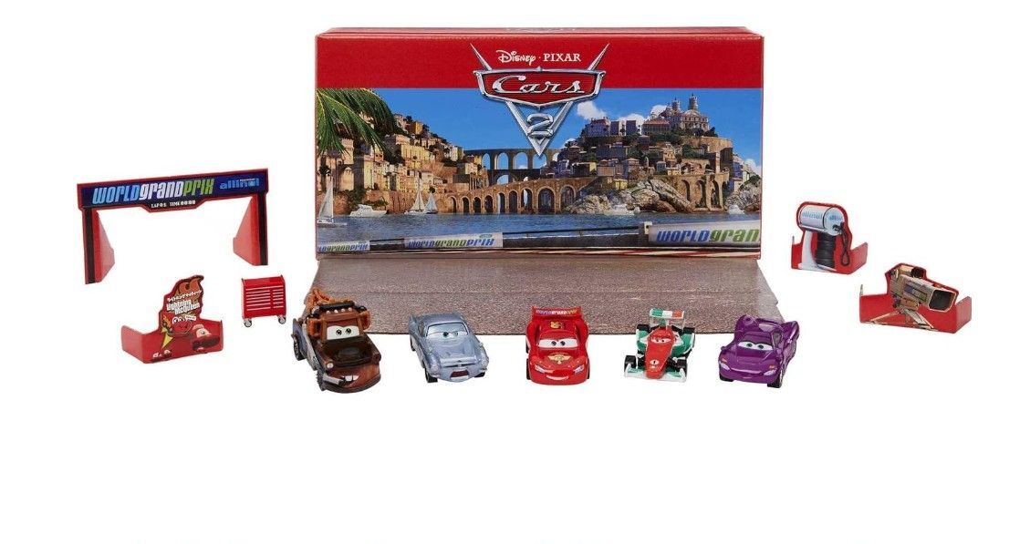 Игровой набор Mattel Disney Auta Автомобили, набор из 5 штук по 2 шт. HFN82