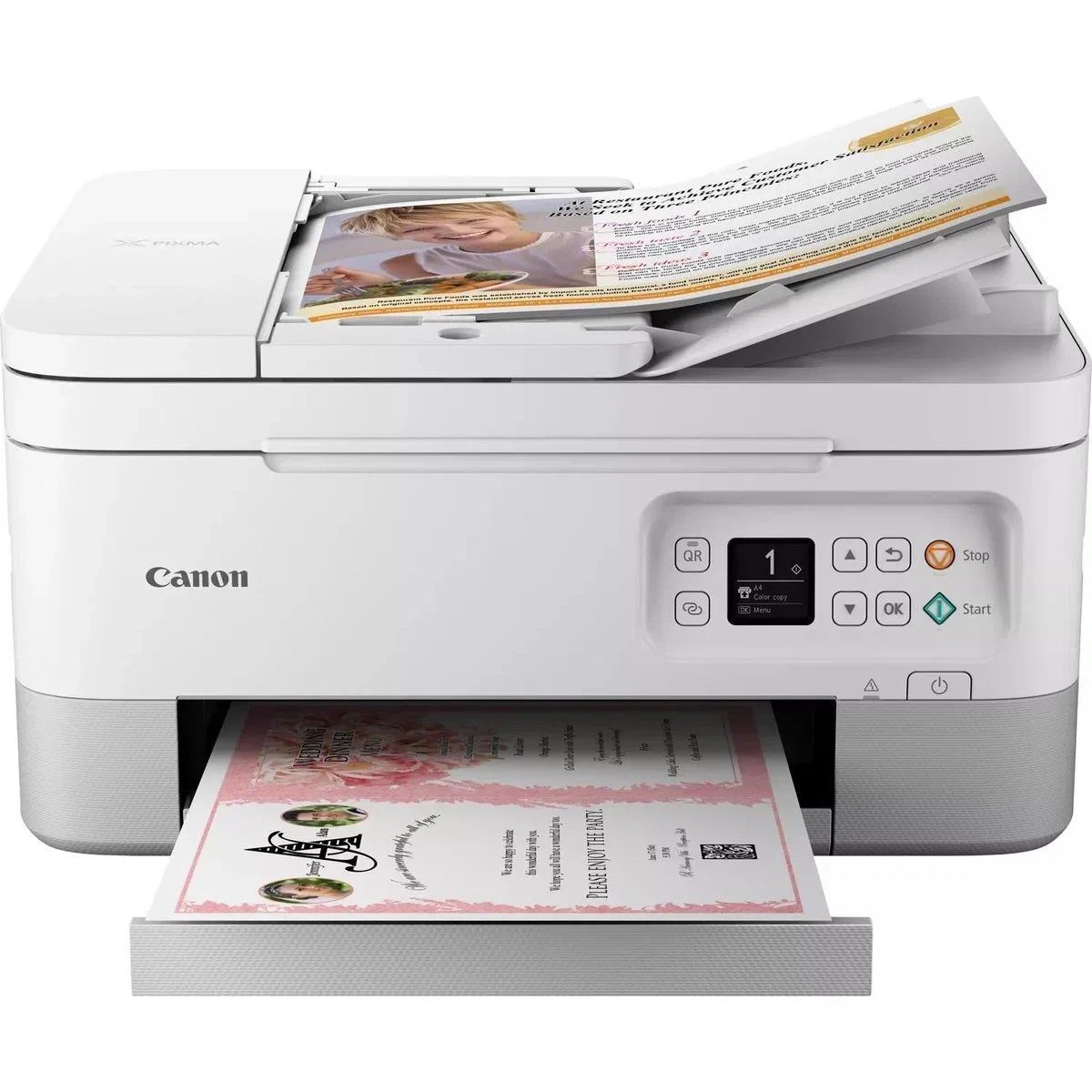 МФУ Canon PIXMA TS7451a цветной струйный, 4800x1200, DPI, A4, белый