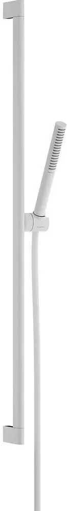 Душевой набор Hansgrohe Pulsify S 100 1jet EcoSmart с штангой 90 см белый матовый 24382700