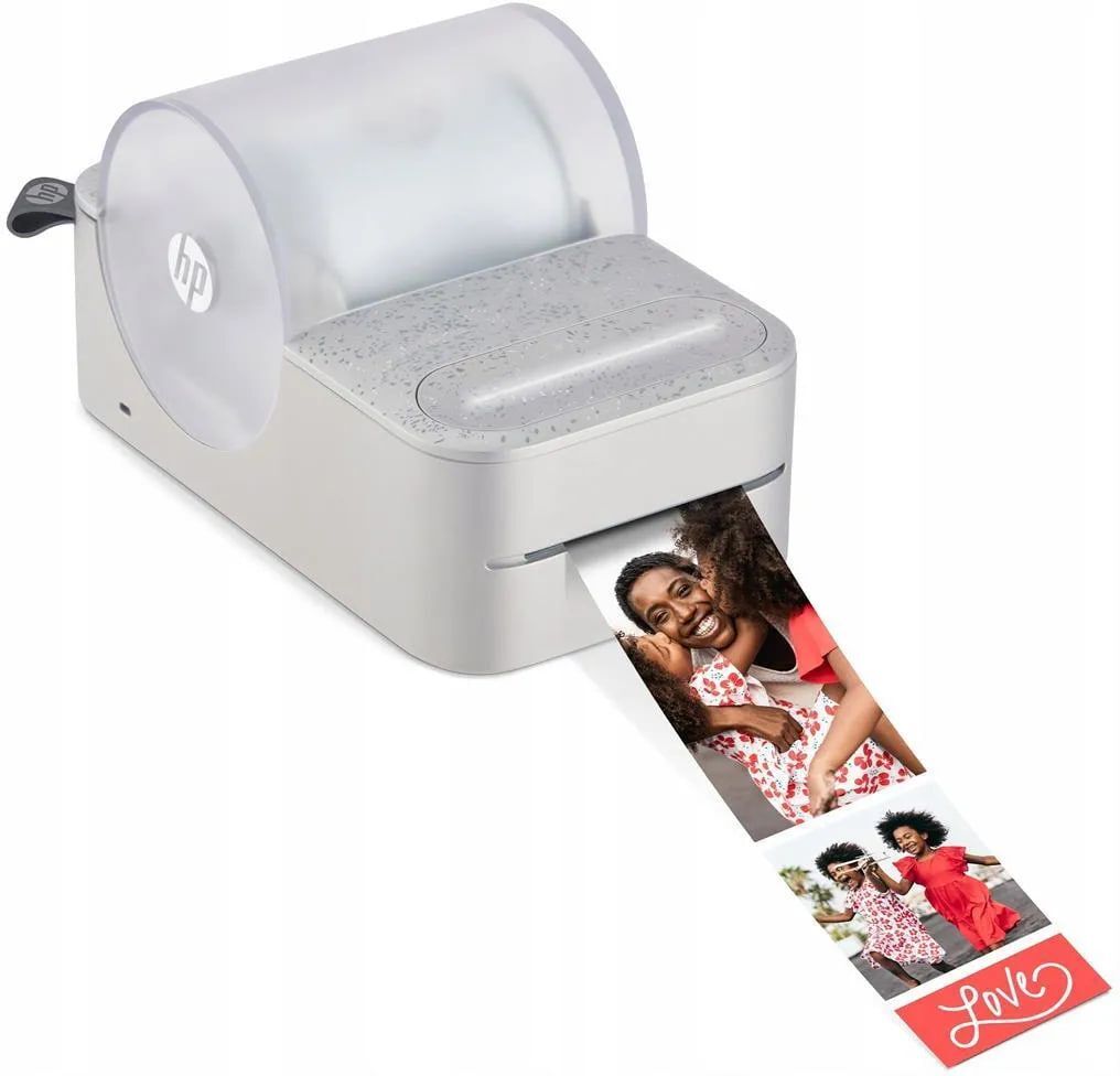 Портативный цветной принтер HP Sprocket Panorama Instant, серый