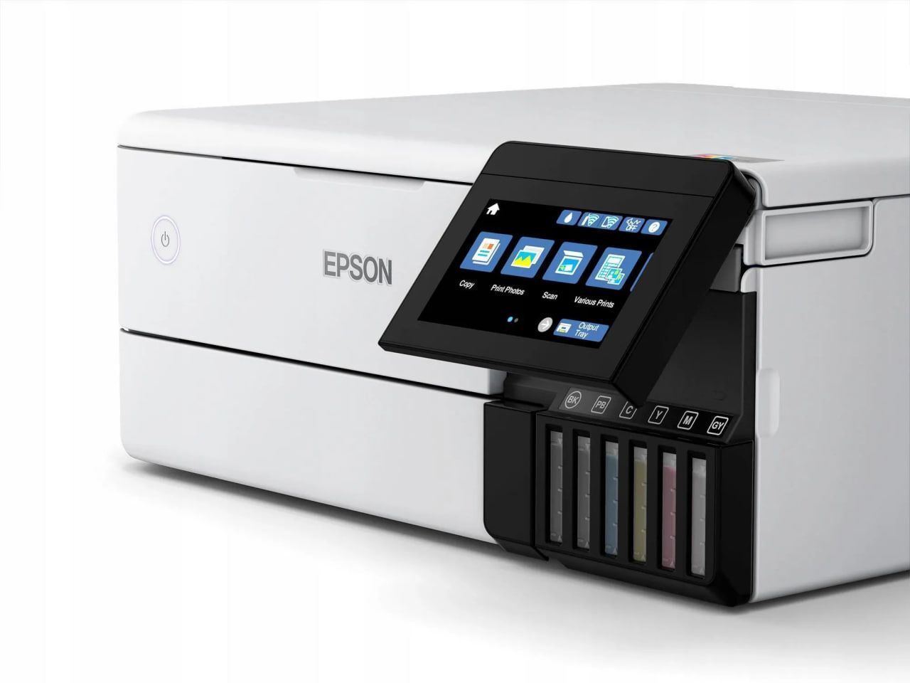 МФУ струйное Epson EcoTank L8160, цветн., A4, белый