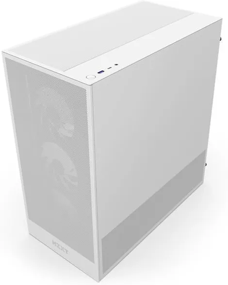 Корпус NZXT H5 Flow RGB, Mid-Tower, белый CCH52FWR1