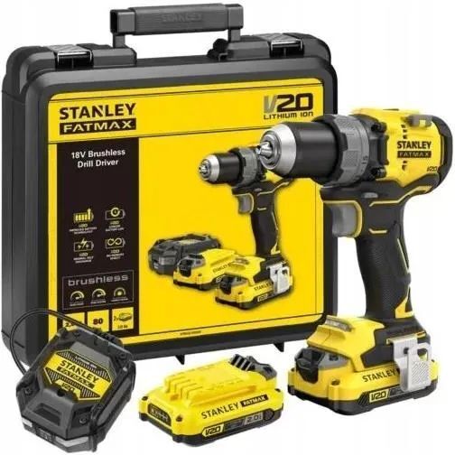 Дрель-шуруповерт бесщёточная аккумуляторная Stanley Fatmax 2x2Ah (SFMCD725D2K-QW)