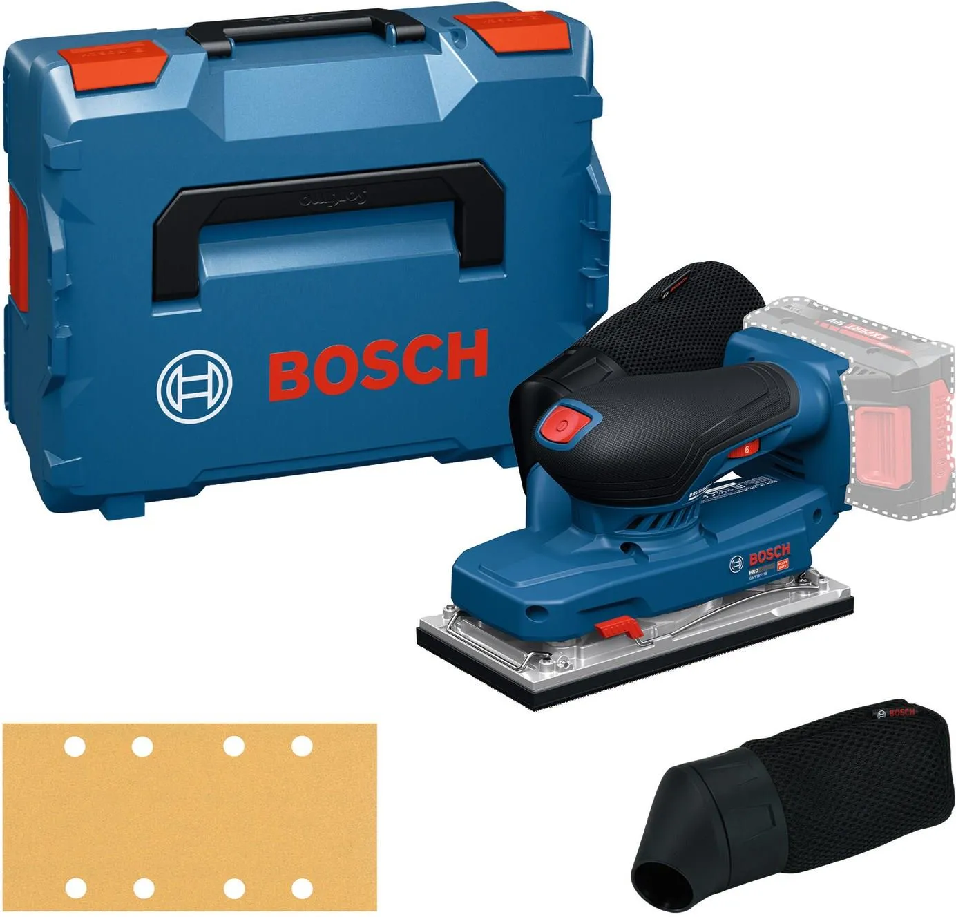 Аккумуляторная ленточная шлифовальная машина Bosch GSS 18V-18 Professional 06019R7001