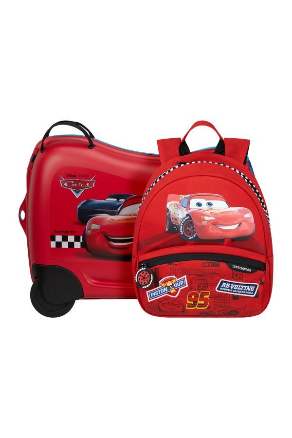 Чемодан-каталка + Рюкзак S Samsonite CARS 1 148043-4429 30 л +7л Cars