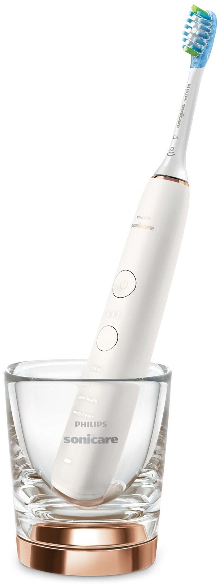 Звуковая зубная щетка Philips DiamondClean 9000 HX9914/61, черный/розовое золото