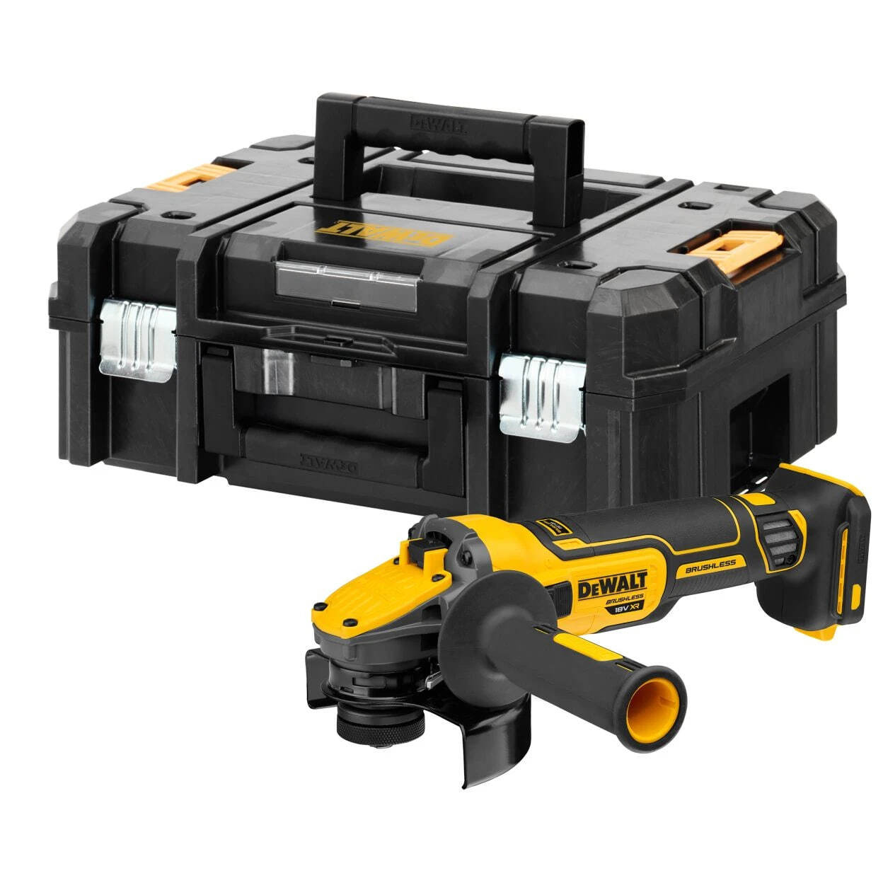 Аккумуляторная угловая шлифмашина DeWalt DCG409NT, без АКБ и ЗУ, в кейсе