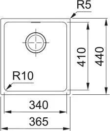 Кухонная раковина Franke Sirius SID 110-34 125.0331.030, белый полярный