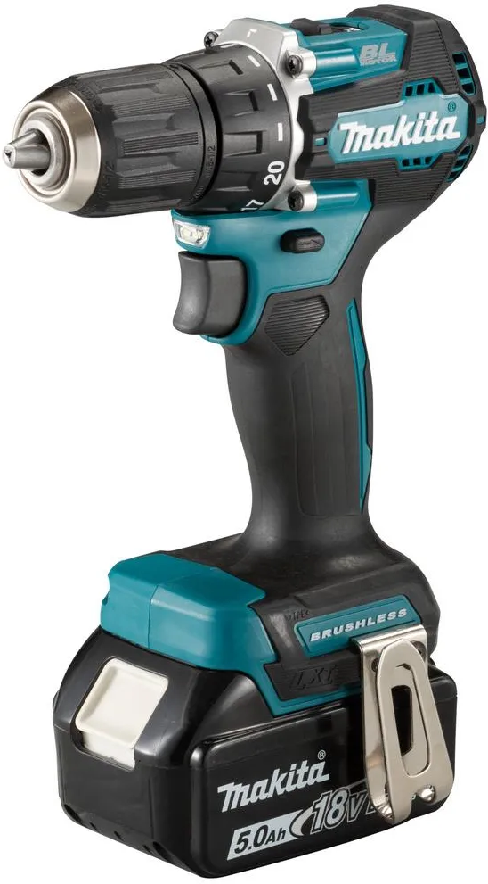Аккумуляторная дрель-шуруповёрт Makita DDF487RTJ 18 В, 2×5,0 А·ч АКБ, ЗУ, кейс Makpac