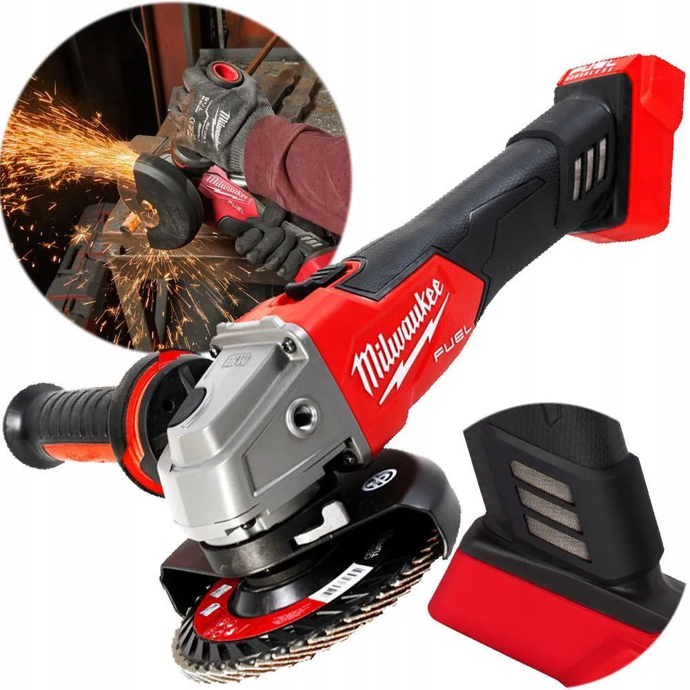 Аккумуляторная угловая шлифовальная машина Milwaukee M18 FSAG115X-0 18 В, без АКБ и ЗУ