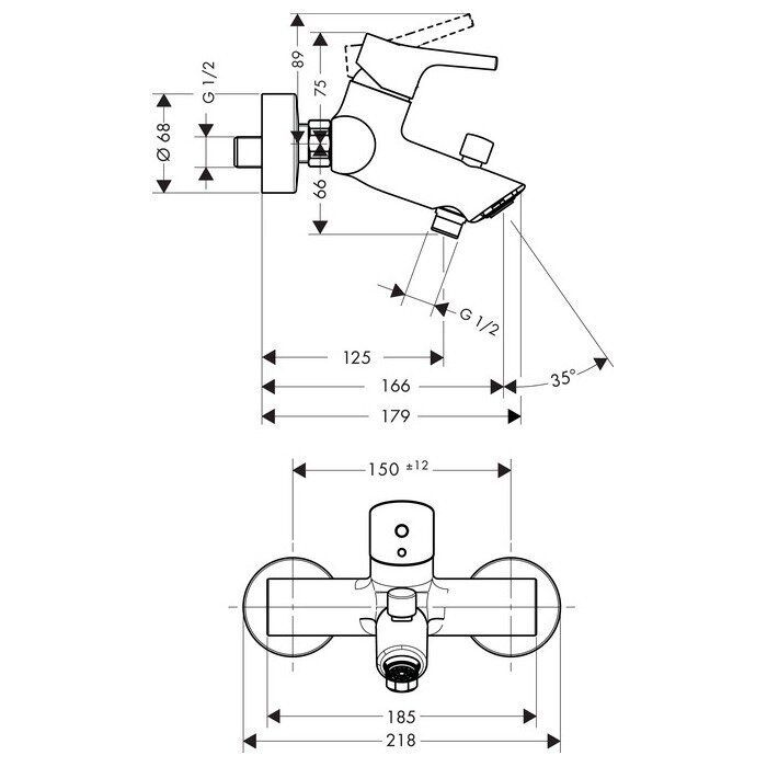 Комплект смесителей Hansgrohe Talis S Chrome 72400000, 72020000, 26421400)