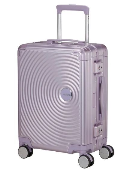 American Tourister Soundbox Alu Чемодан 55 см, фиолетовый 39л