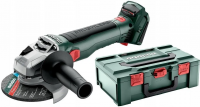 Аккумуляторная угловая шлифовальная машина Metabo W 18 LTX BL 11-125 18 В, metaBOX, без АКБ и ЗУ
