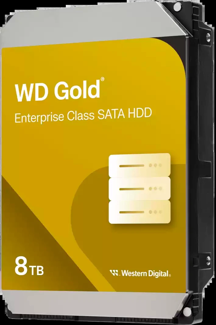 Серверный жёсткий диск Western Digital Gold 8 ТБ 3.5" SATA III (WD8005FRYZ)