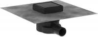 Точечный слив Hansgrohe RainDrain Point 100, комплект, черный матовый 56247670