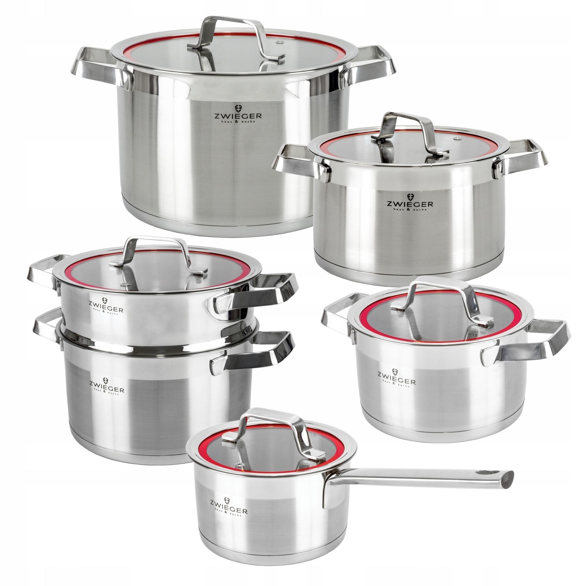 Набор кастрюль Zwieger Klassiker, нержавеющая сталь, 11 предм.